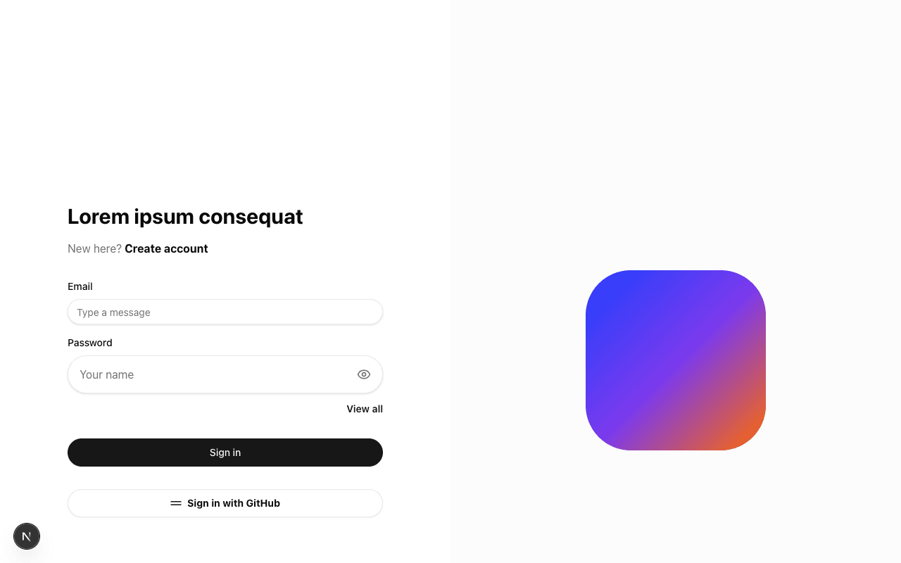 Login blocks